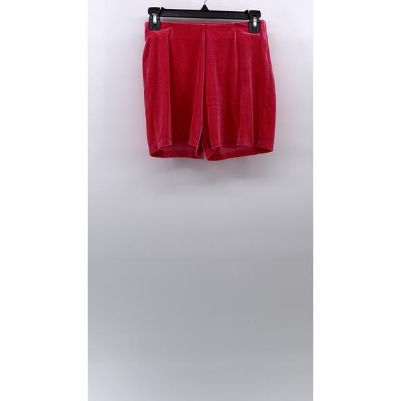 SHASA Women's Pink Velour High-Rise Pull-On Shorts SZ S - Picture 1 of 9